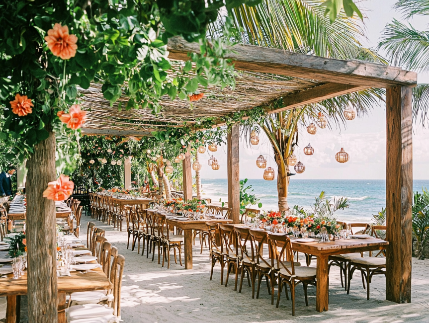 mariage au bord de l'eau